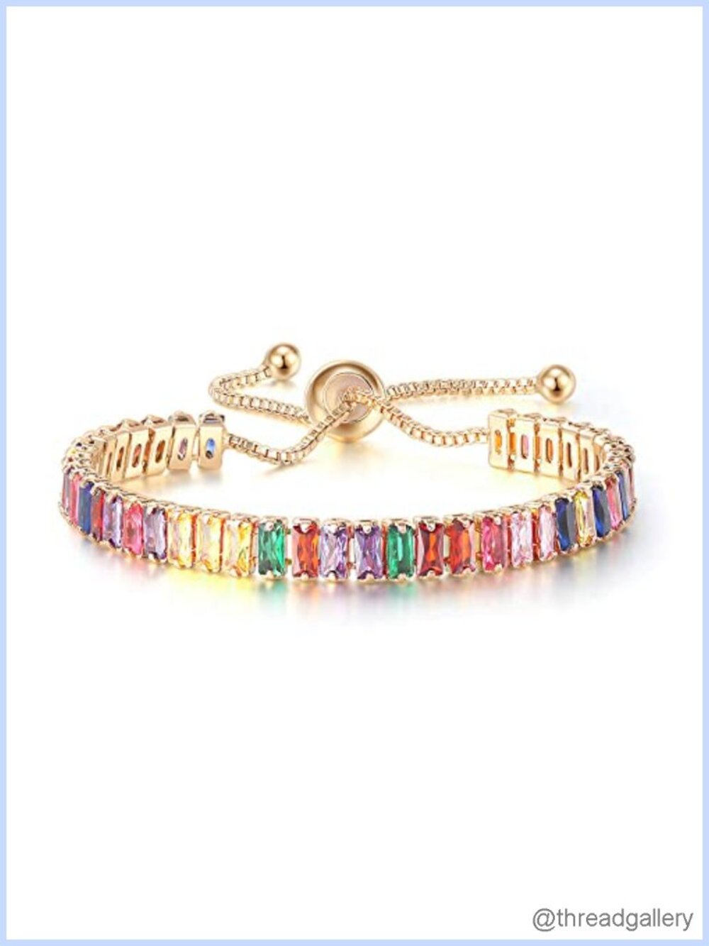 Adjustable Tennis Bracelet for Women AAA+ CZ Gold Plated